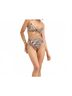 Vitamin A Animal Print Brown Ada Underwire Bikini Top in Shell Stripe Size M - photo 4