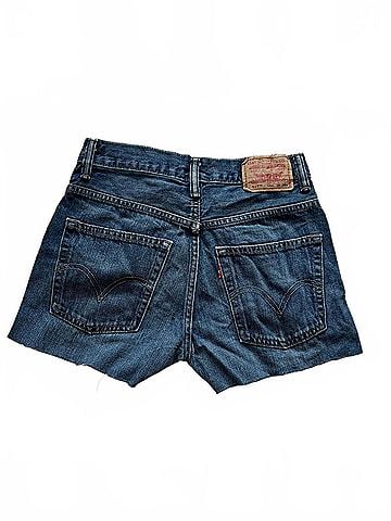 Levi's Women's 527 Denim Shorts in Dark Wash (view 1)