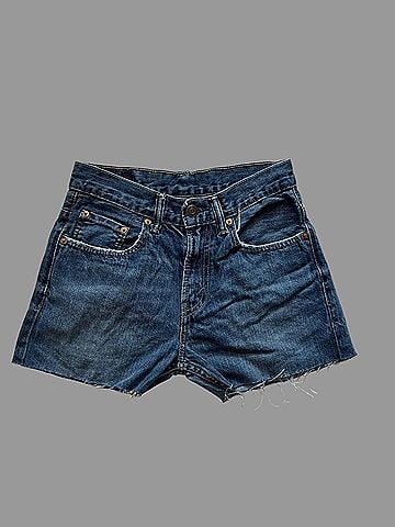 Levi's Women's 527 Denim Shorts in Dark Wash (view 2)