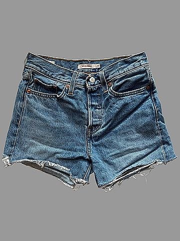 Levi's Women's Denim Shorts in Medium Wash (view 2)