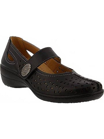 Spring Step Women's Lorona Mary Jane Flat in Black (view 1)