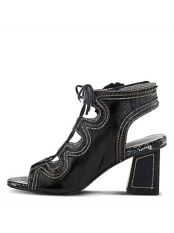 Spring Step Women's Supercute Ghillie Sandal in Black (view 2)