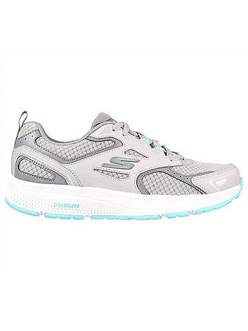 Skechers Women's Go Run Consistent Sneakers in Gray/Turquoise (view 1)