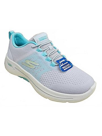 Skechers Women's Go Walk Arch Fit Cosmic Lights Sneakers in Gray Multi (view 2)