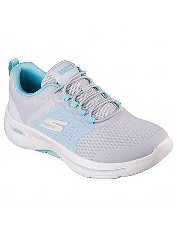 Skechers Women's Go Walk Arch Fit Cosmic Lights Sneakers in Gray Multi (view 1)