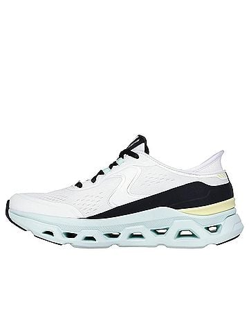 Skechers Women's Slip Ins Glide Step Altus Sneakers in White/Multi (view 2)
