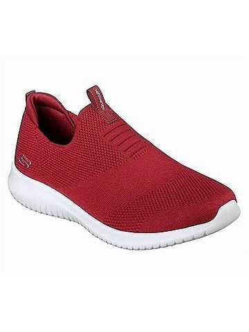 Skechers Women's Ultra Flex First Take Slip On Sneakers in Red (view 1)