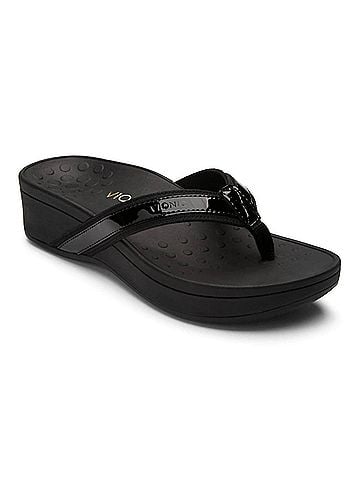 Vionic Women's Pacific High Tide Orthotic Sandal in Black (view 1)