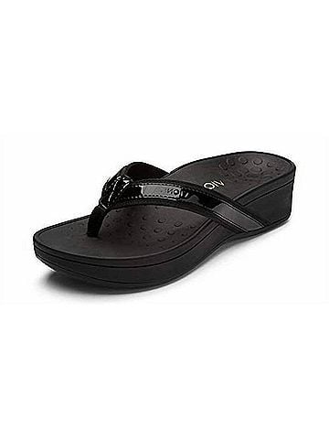 Vionic Women's Pacific High Tide Orthotic Sandal in Black (view 2)