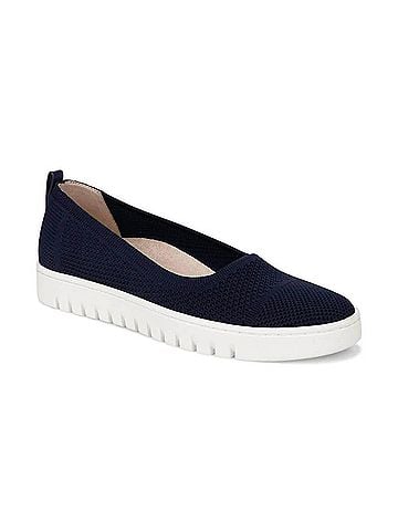 Vionic Women's Uptown Knit Skimmer Flats in Navy (view 1)