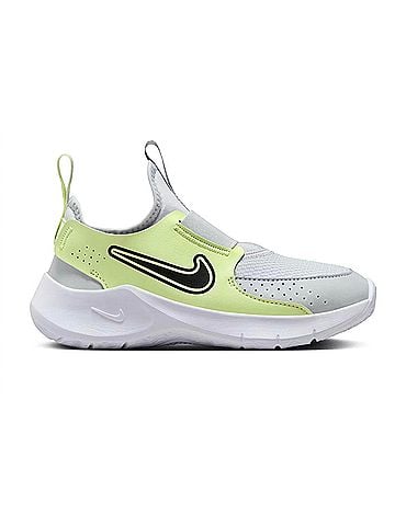 Nike Kid's Flex Runner 3 Sneakers 7 Mo in Pure Platinum/Black-Barely Volt (view 1)