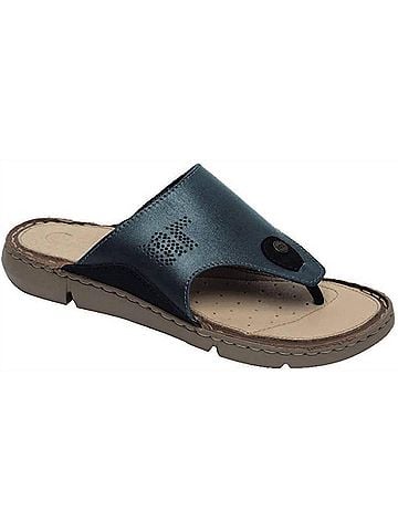 Lobo Solo Women's 1881 Thong Sandal in Black (view 1)