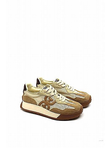 Sam Edelman Women's Langley Mesh Sneaker in Ivory/Cyrpus Tan/Honey (view 1)