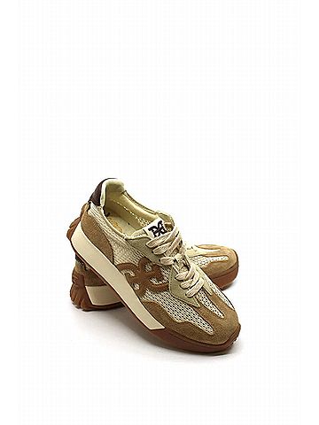 Sam Edelman Women's Langley Mesh Sneaker in Ivory/Cyrpus Tan/Honey (view 2)