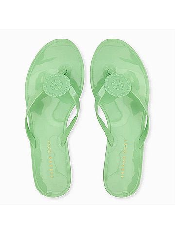 Jack Rogers Women's Roxy Jelly Flip Flop in Green (view 2)
