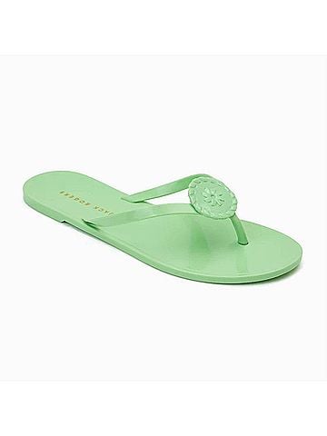 Jack Rogers Women's Roxy Jelly Flip Flop in Green (view 1)