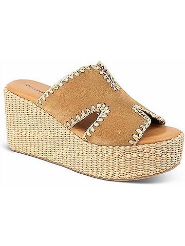 Chocolat Blu Women's Jaxx Wedge Sandal in Camel (view 1)