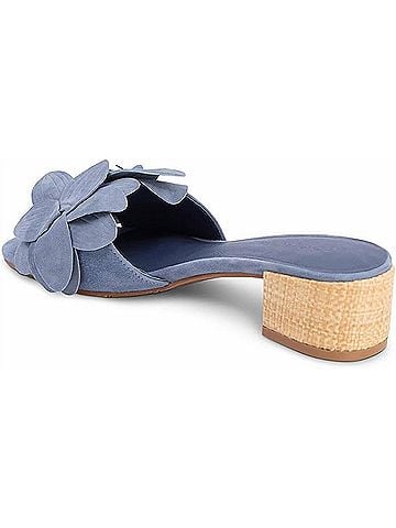 Chocolat Blu Women's Baja Heels in Blue Suede (view 2)
