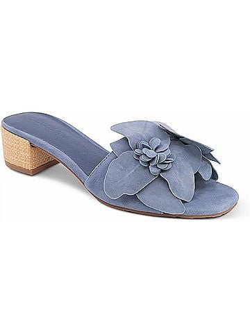 Chocolat Blu Women's Baja Heels in Blue Suede (view 1)