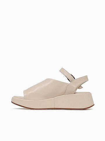 Chocolat Blu Women's Etta Sandals in White Sand Leather (view 2)
