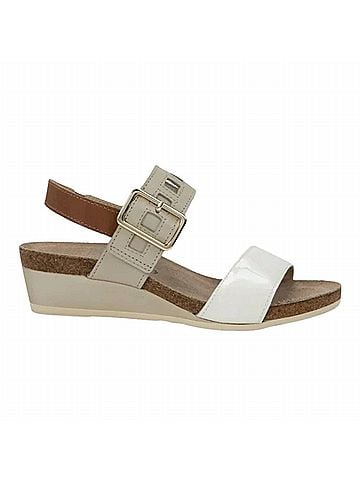 Naot Women's Dynasty Sandal in Porcelain/Soft Ivory/Latte Brown (view 1)