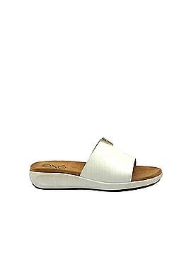 exe Women's Low Wedge Mule in White (view 1)