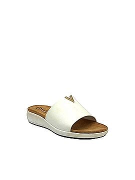 exe Women's Low Wedge Mule in White (view 2)
