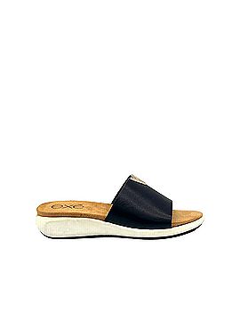 exe Women's Low Wedge Mule in Black (view 2)