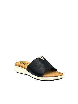 exe Women's Low Wedge Mule in Black (view 1)