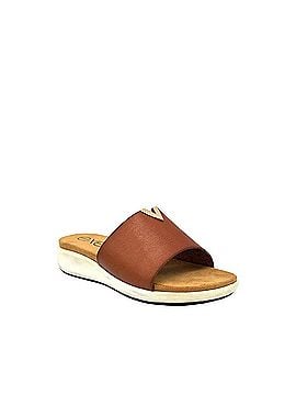 exe Women's Low Wedge Mule in Brown (view 1)