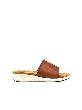 exe Women's Low Wedge Mule in Brown (view 2)