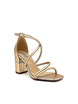 exe Women's Strappy Cross-Strap Block Heel Sandal in Champagne (view 1)