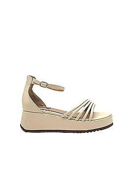 exe Women's Multi-Strap Platform Wedge Sandal in Camel (view 2)