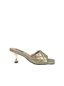 exe Women's Quilted Slide Mule in Gold (view 2)