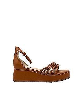 exe Women's Multi-Strap Platform Wedge Sandal in Beige (view 2)