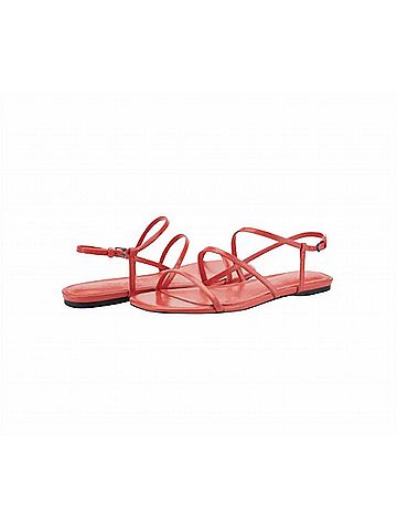 Marc Fisher Women's Elysha Strappy Flat Sandals in Medium Red (view 2)