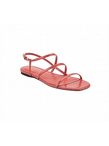 Marc Fisher Women's Elysha Strappy Flat Sandals in Medium Red (view 1)