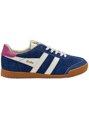 Gola Women's Elan Sneakers in Deep Blue/Off White/Shocking Pink (view 1)