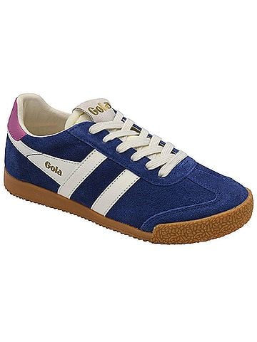 Gola Women's Elan Sneakers in Deep Blue/Off White/Shocking Pink (view 2)