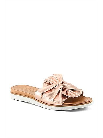 Spring Step Women's Lavona Slide Sandal in Rose Gold (view 1)