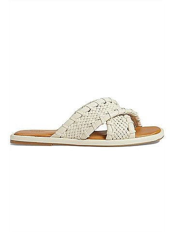 Spring Step Women's Montauk Slide in Ivory (view 1)