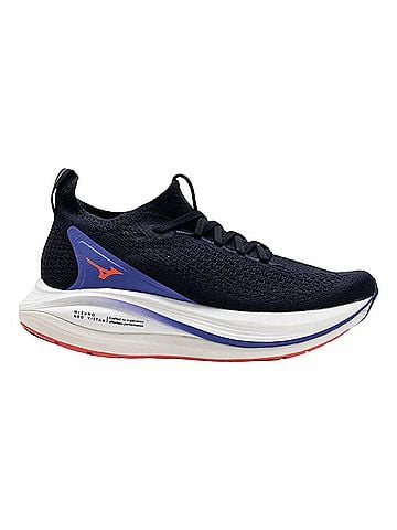 Mizuno Women's Neo Vista 2 Running Shoes in Baritone Blue Striking Coral (view 1)