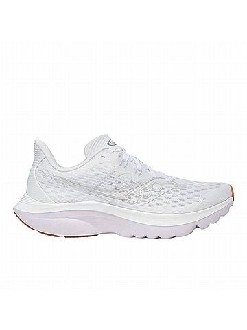 Saucony Women's Kinvara 16 Running Shoes in White Gum (view 1)