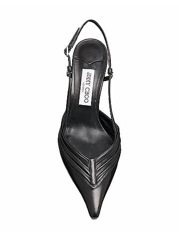Jimmy Choo Women's Afia Pointed Toe Sling Back Heel in Black (view 2)