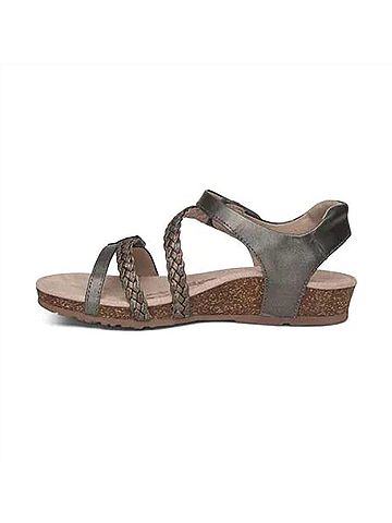 Aetrex Women's Jillian Sandals in Gunmetal (view 2)