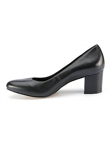 Ros Hommerson Women's Jessica Pump Heels Shoes in Black Cashmere Leather (view 2)