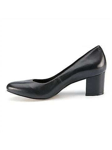 Ros Hommerson Women's Jessica Pump Heels Shoes in Black Cashmere Leather (view 2)