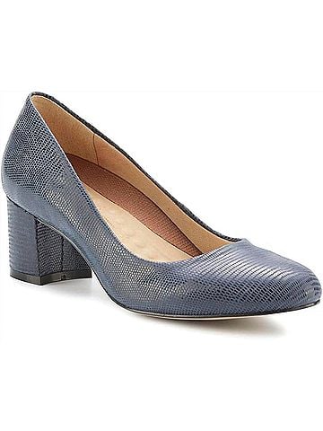 Ros Hommerson Women's Jessica Heels in Navy Patent Lizard (view 1)