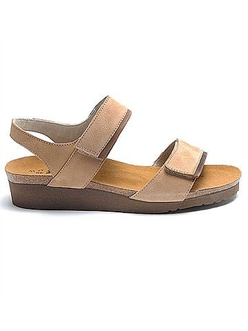 Naot Women's Aisha Sandal in Nude/Saddle Brown (view 2)