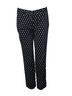 Prada 100% Wool Multi Color Prada, black graphic printed pantalon Size 4 - photo 1